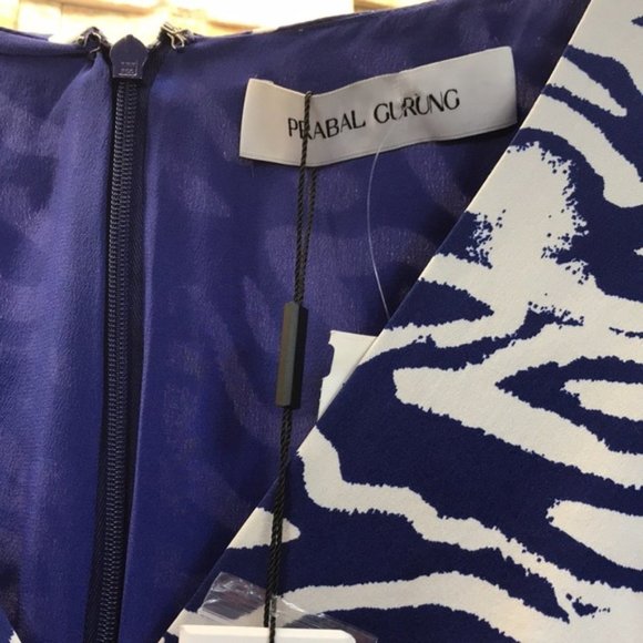 PRABAL GURUNG Charmeuse Animal-print Silk Dress - Picture 8 of 14